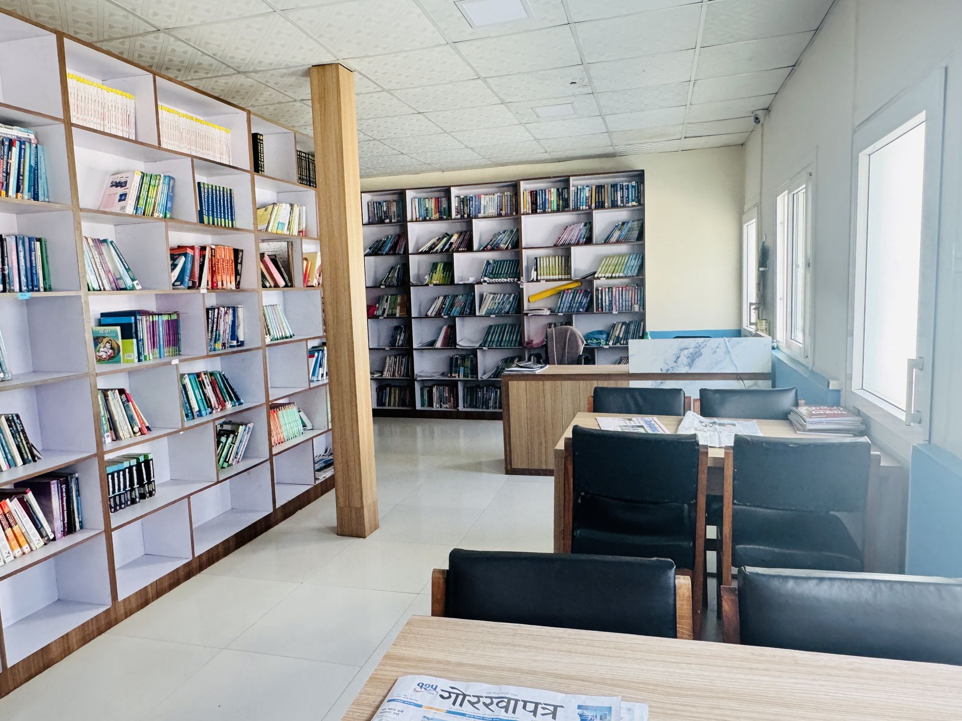 Library at Himalaya College, Koteshwor