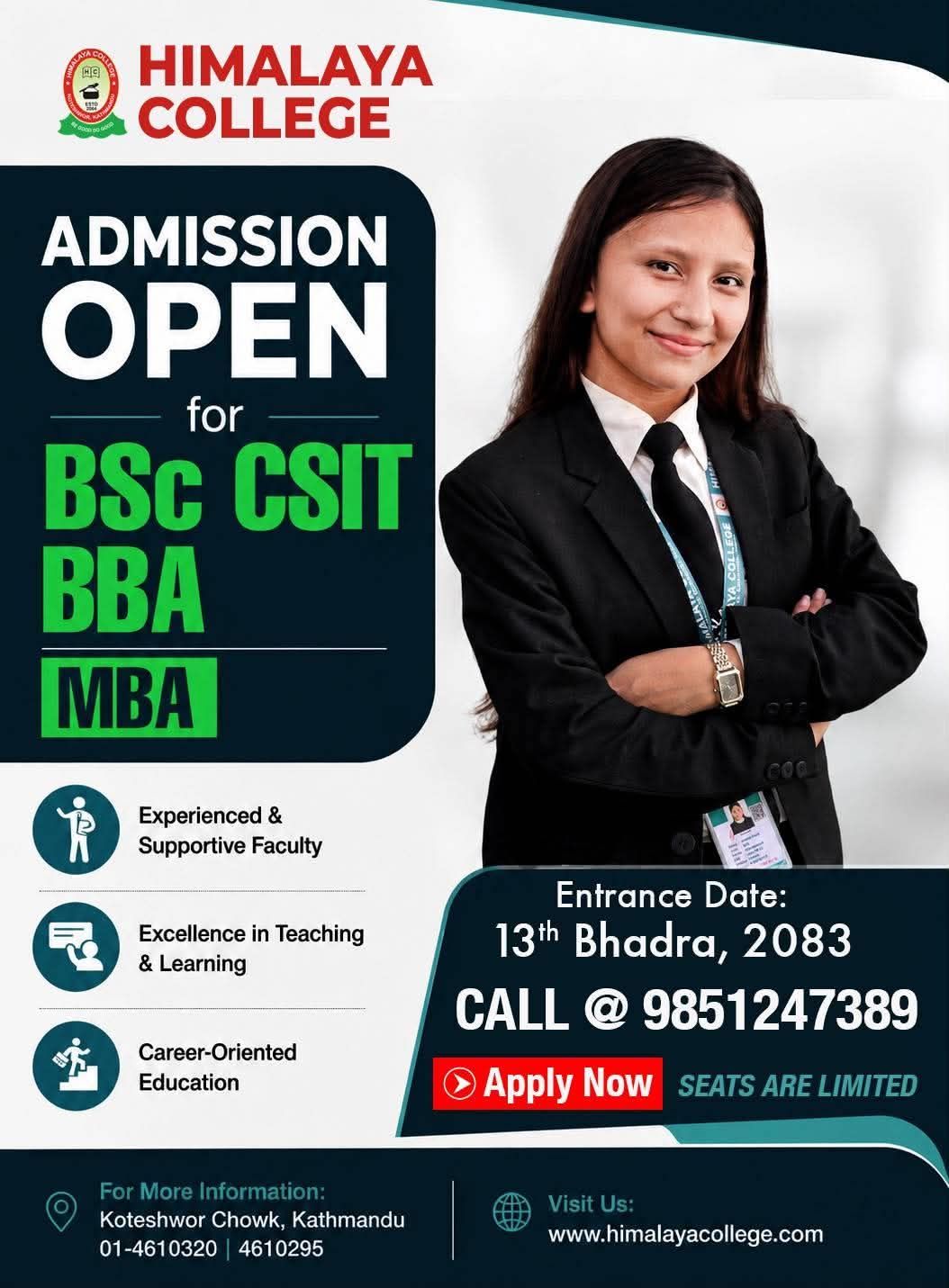 Admissions Open for New Academic Session 2083